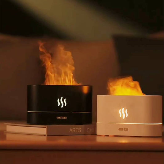 Aroma Diffuser LED Ultrasonic Flame Humidifier